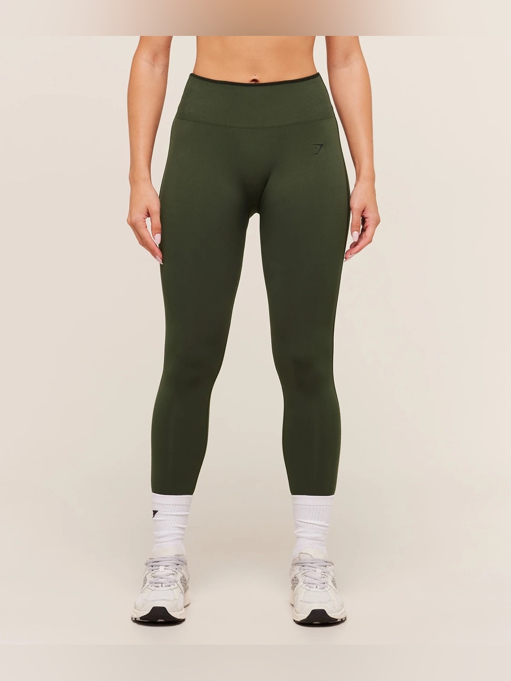 Gymshark Olive Green High-Waist Leggings